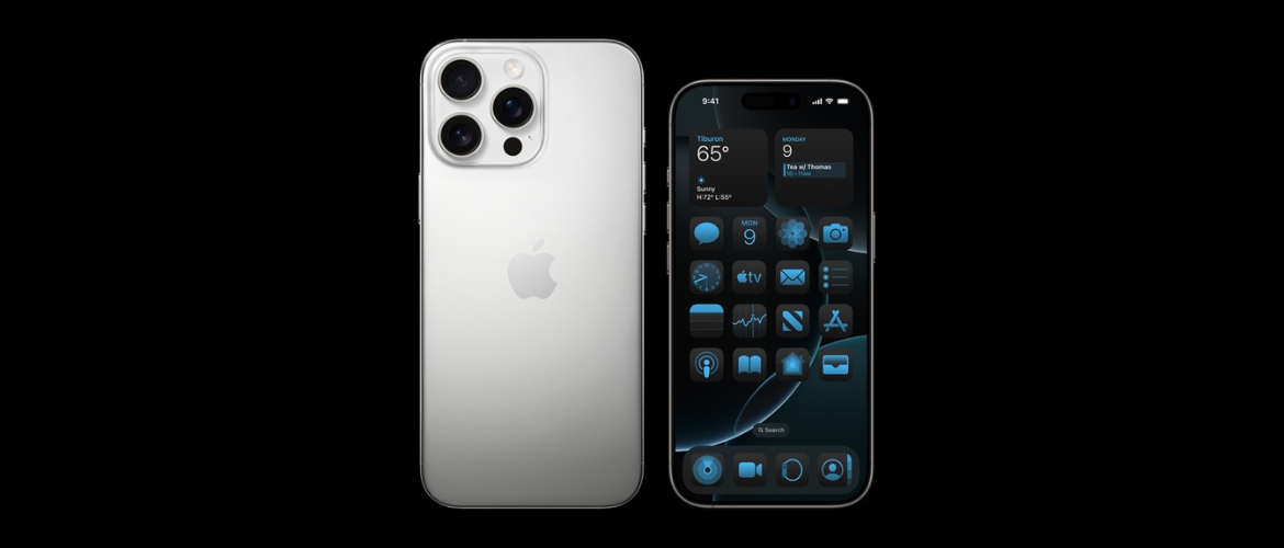 iPhone 16 Pro Max with 6.9-inch LTPO OLED display, 5x optical zoom, A18 Pro chip, titanium frame, and advanced camera controls for professional photography and gaming.